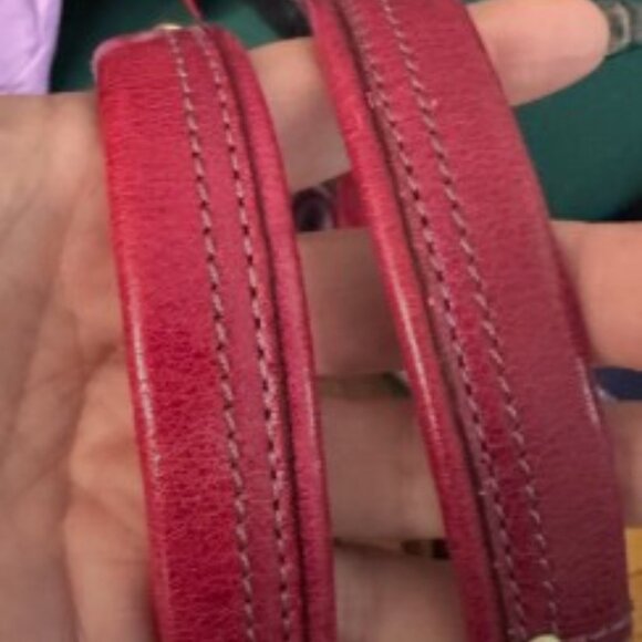 RARE** 2009 Coach Clover Satchel, Dark Red Pearlized Leather - Picture 4 of 10